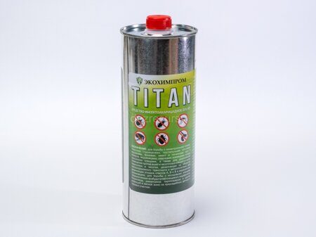 Titan 25% (Циперметрин) КЭ 1л средство от клещей, комаров, тараканов и блох